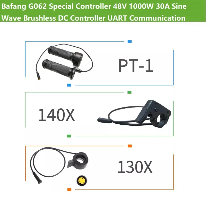 바팡 G062 특수 컨트롤러 48V 1000W 30A 정현파 브러시리스 DC 컨트롤러 UART 통신