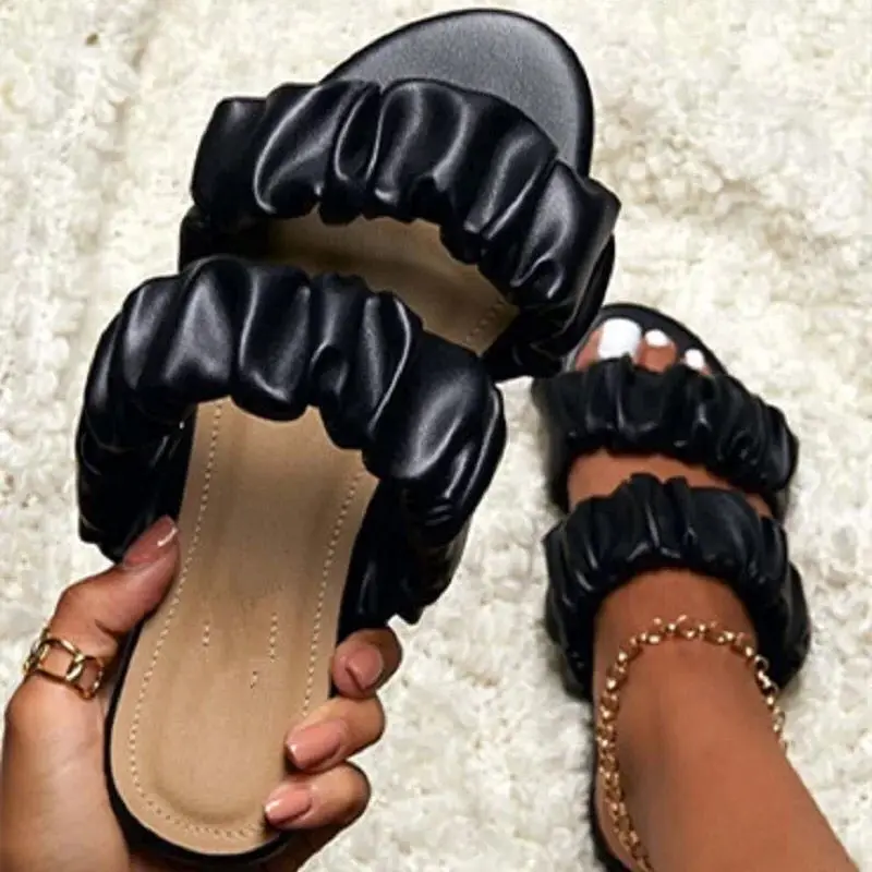 Leather Sandals Slippers For Women Summer women sandals