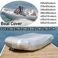 Inflatable Boat Cover V Shape Waterproof Dustproof AntiUV Rain Snow Dinghy Fishing Rubber Boat Marine BoatUniversal Kayak Cover 1