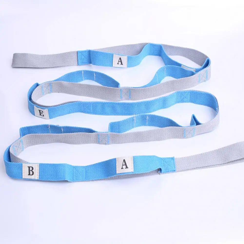 Yoga Strap Durable Non-elastic Yoga Stretching Strap for Effective Leg Stretches Multi-loop Physical Therapy Band Straps