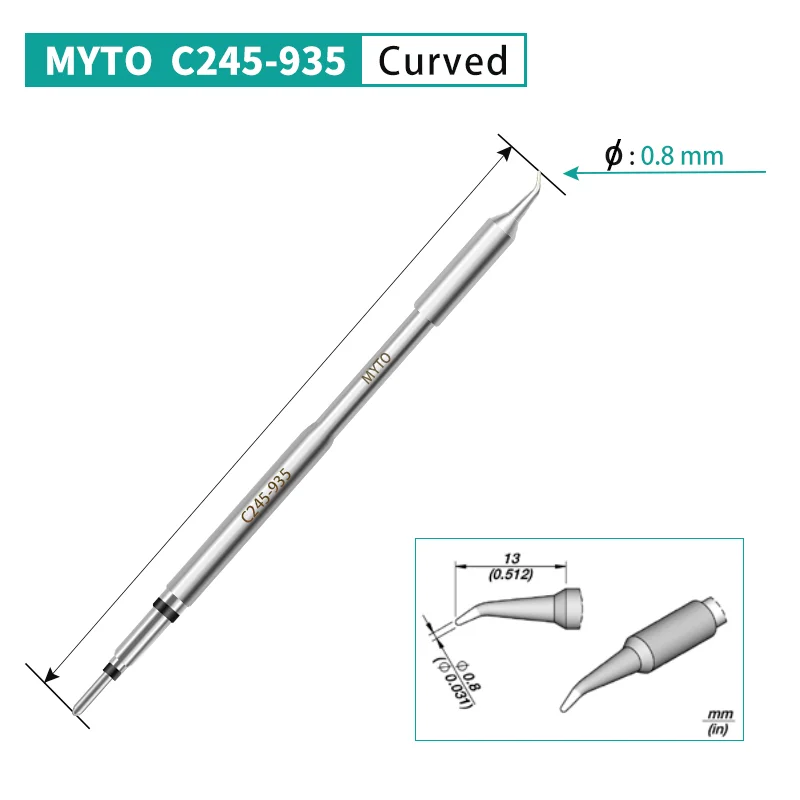 MYTO New C245-1.0K/034/036/041/064/102/107/710/766/795/797/935 Welding Head C245 Series Soldering Iron Tips for J BC T245 soldering iron station