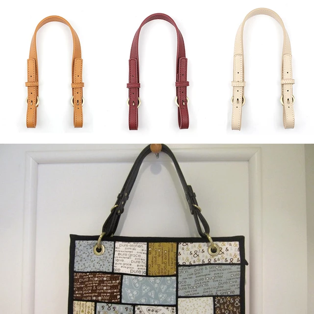 35cm Leather Bag Strap High Quality Handbags Handles For Handbag Short  Purse Strap Golden Buckle Replacement Bag Belt Band Parts - AliExpress