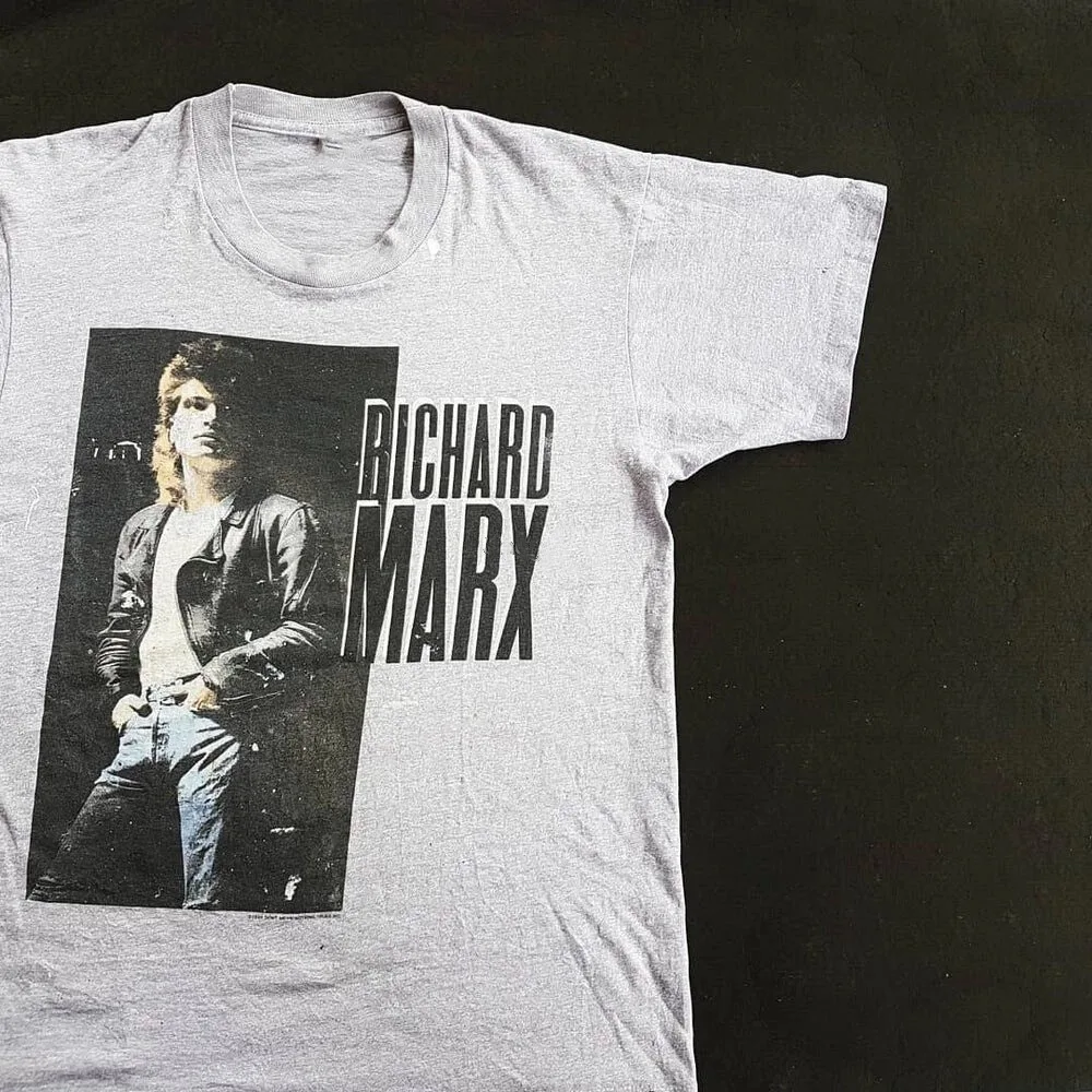 

VTG Richard Marx Hold On To The Nights Shirt sPORT gRAY Unisex S-5XL