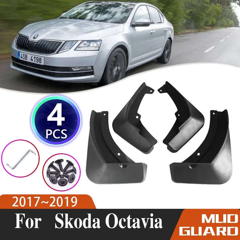 

4X автомобильные брызговики для Skoda Octavia MK3 2017 2018 2019, автомобильные брызговики, брызговики, аксессуары для крыльев