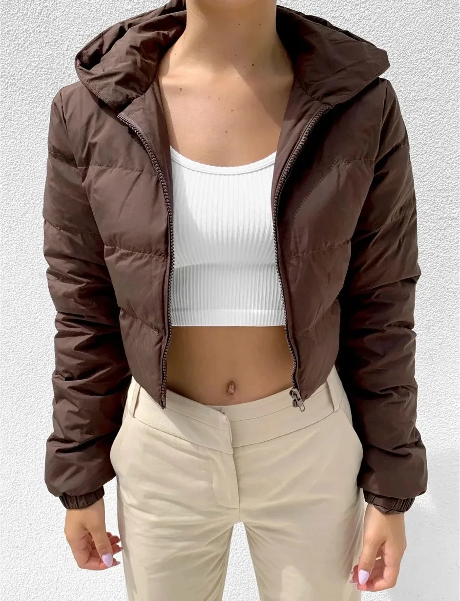 

High Quality Winter New Arrive Cotton Padded Jacket Women Oversized Streetwear Cotton Filling Jacket Female Loose Hooded Coat