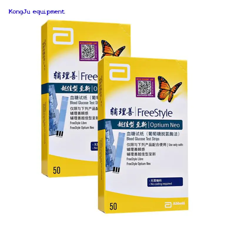 Abbott Freestyle Optiums Neo Test Strips 100Pcs Monitor Della Glicemia Del Diabete!