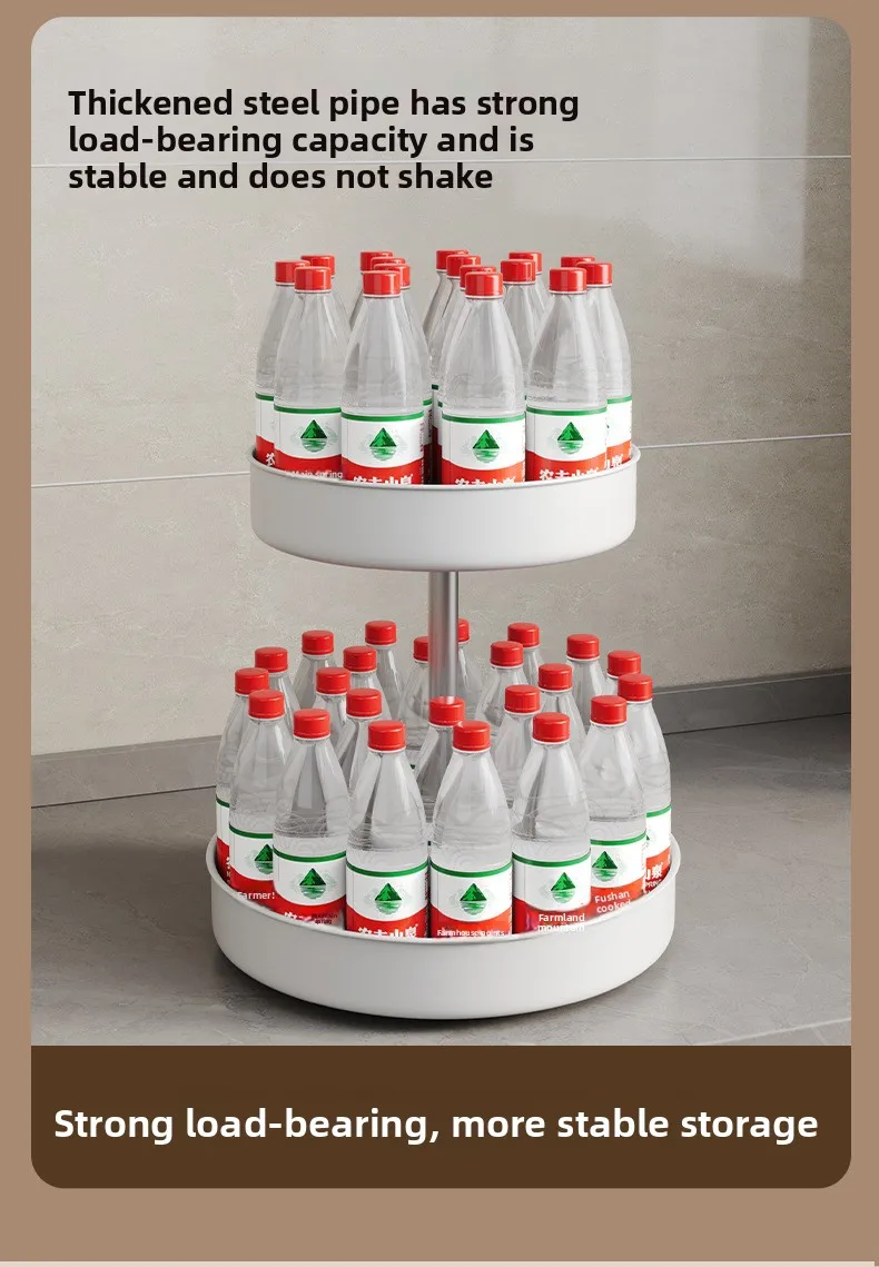 Stainless Steel Rotateable Spice Storage Rack