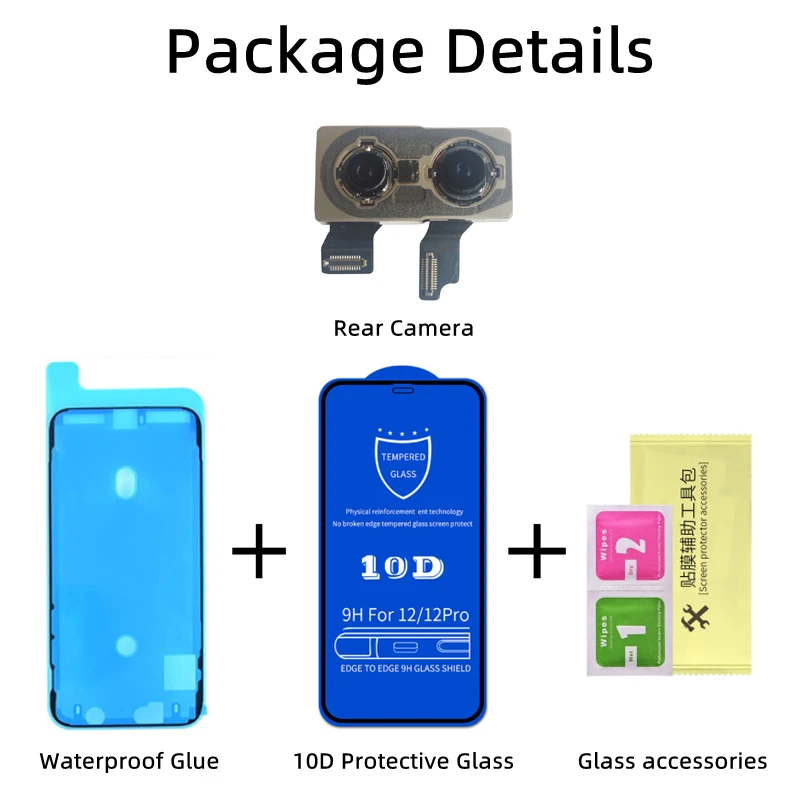 Tested Back Camera For iPhone 7 8 Plus XR X XS 11 2 Pro Max MINI Back Camera Rear Main Camera For iPhone 11 12 13 14 15 PRO MAX