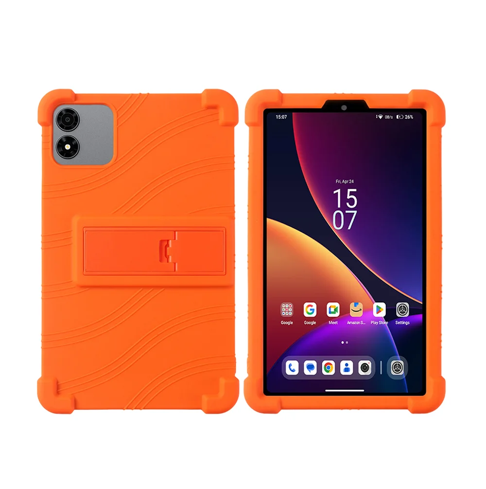 Kids Friendly Shockproof Silicone Tablet Case with Adjustable Stand