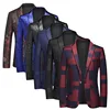 2024 New Men Business Social Suit Jacket Summer Male Single breasted Thin Dress Male Jacquard Blazers Coats 1