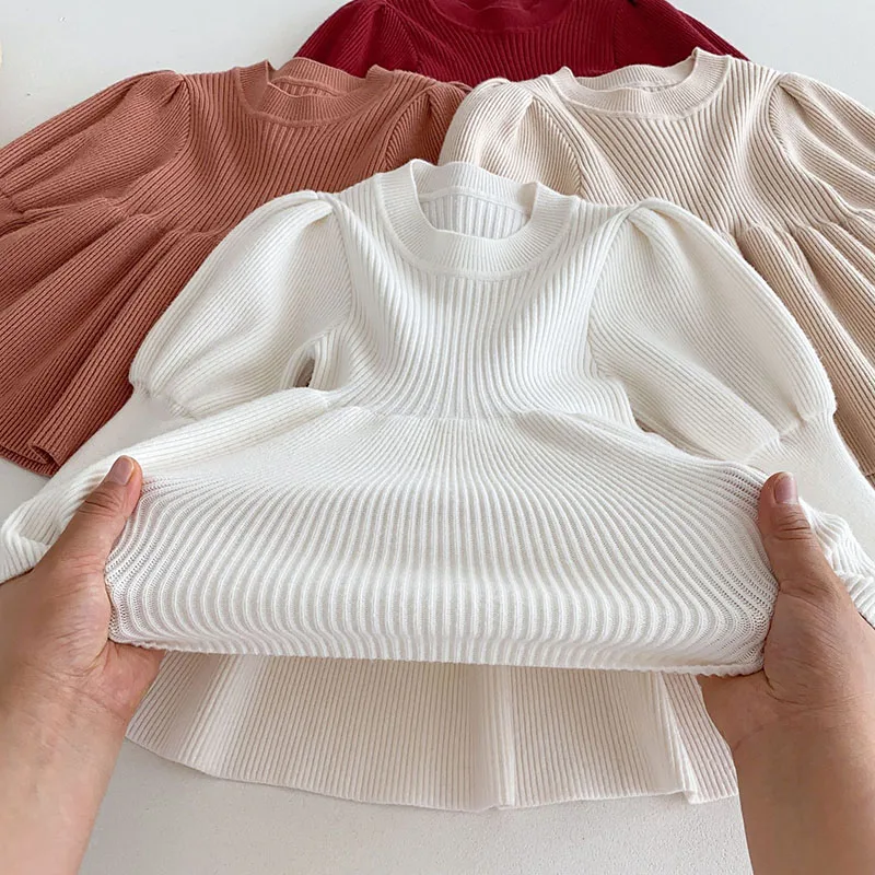 Girls Knitted Sweater Pullover for Kids