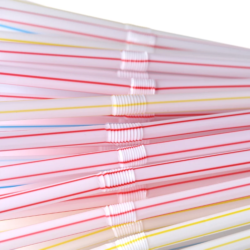 500-1000Pcs Disposable Plastic Straws For Drinking Kitchen Wedding Dining Birthday Party Beverage Accessories Cocktail Rietjes disposable plastic straws