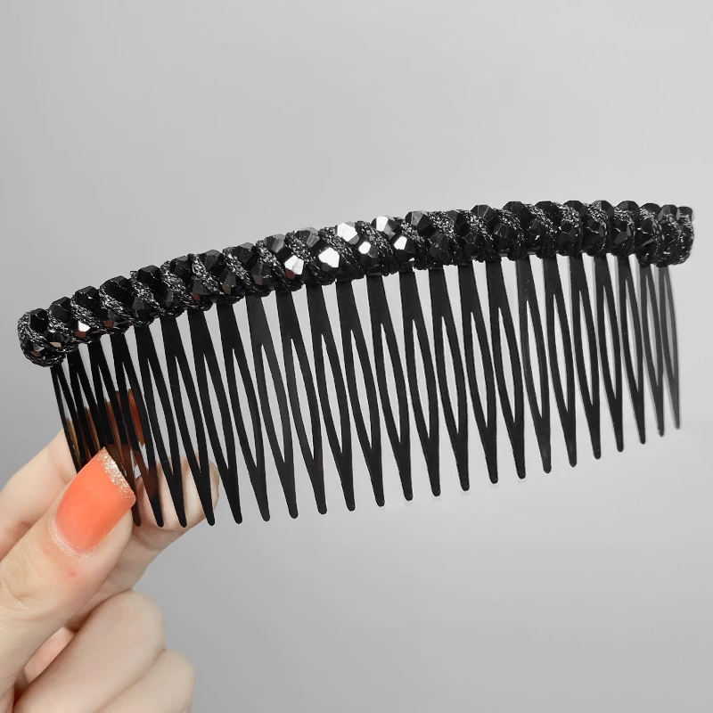 Cheap Crystal U Shape Hair Styling Comb Bowknot Invisible Extra