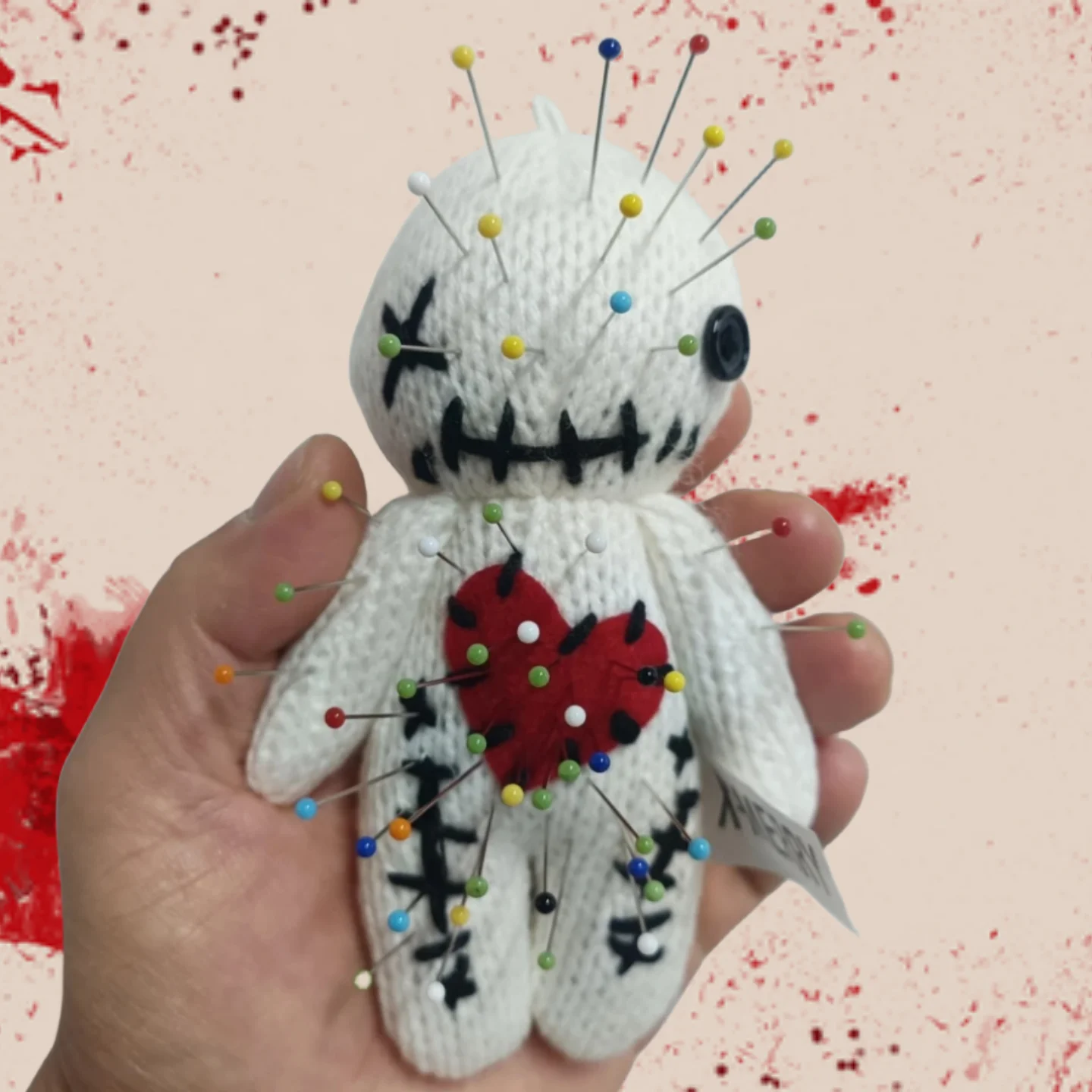 

1PC Voodoo Dolls With Needle Creepy Halloween Scray Ghost Plush Pin Holder Horror Unique Funny Christmas Ornaments Fidget Gifts