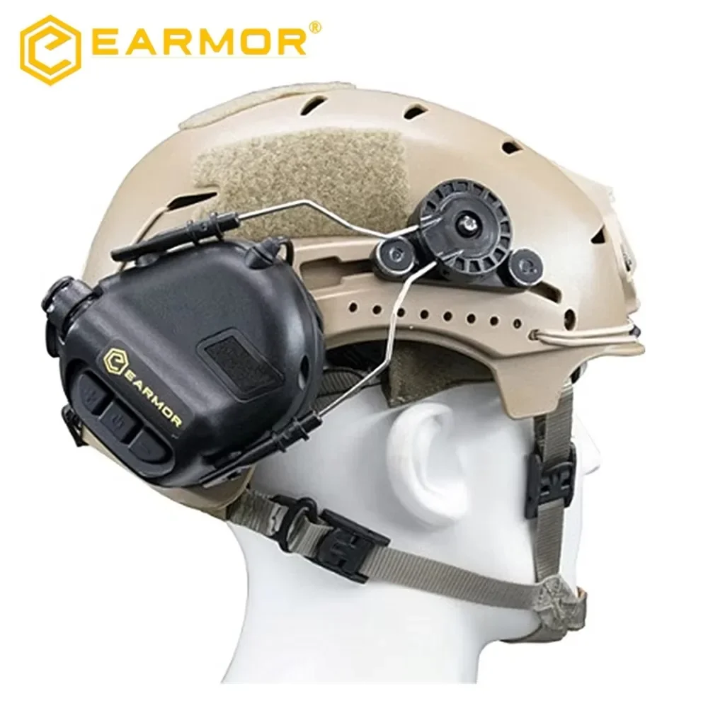 Electronic Earmuffs Tactical Headset Tactical Helmet Accessories Tactical Helmet Adapter Walkie Talkie Headset Adapter EARMOR Shooting Earmuffs Helmet Rail ARC and EXFIL Helmet Rail Adapter