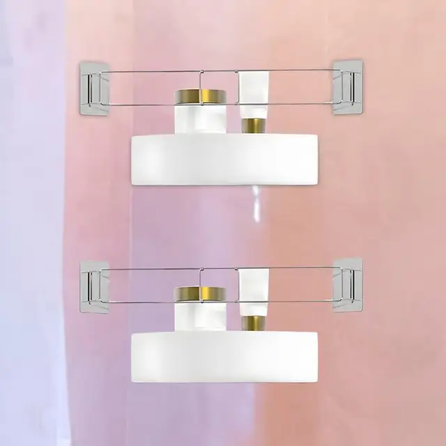 RV Shower Corner Bar Telescopic Storage Rod 4