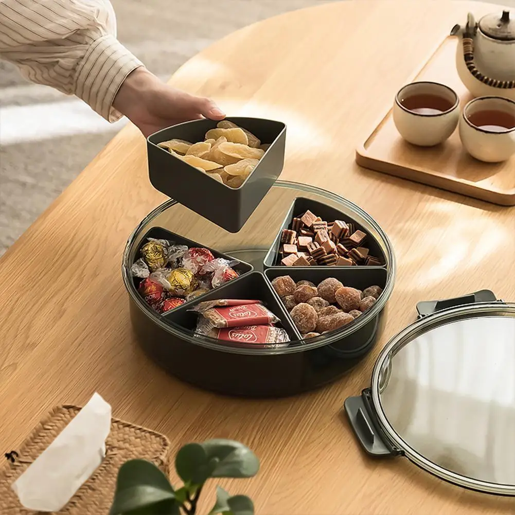 Food Storage Tray Dried Fruit Snack Plate Appetizer Serving Platter for