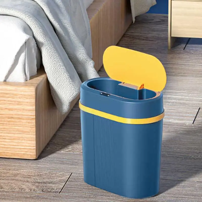 

Automatic Trash Can Touchless Motion Sensor Storage Bucket Smart Sensor Garbage Bin Kitchen Bathroom Toilet Trash Can Bucket