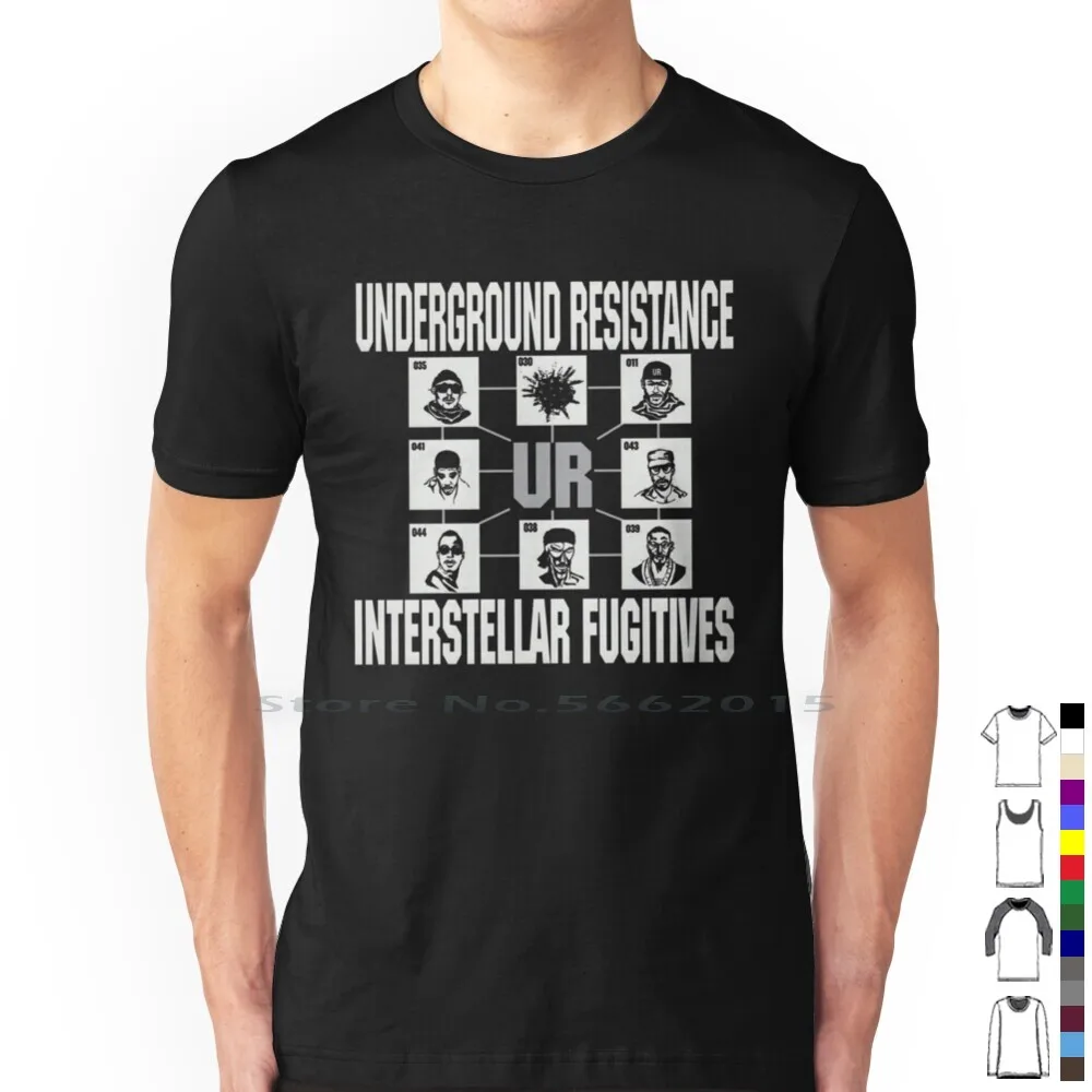 UndergroundResistanceTShirt100CottonUndergroundresistanceInterstellarFugitives