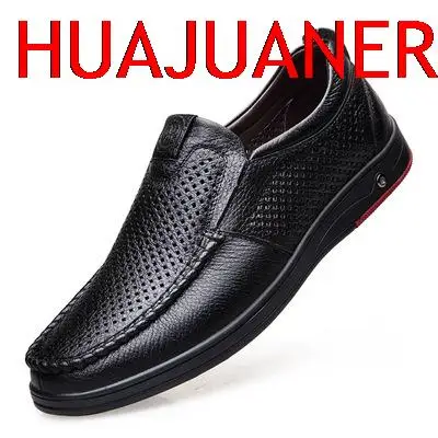 

2023 Newly Men's Summer Loafers Shoes Genuine Leather Soft Man Casual Slip-on Cutout Shoes Cowhide Summer Loafers