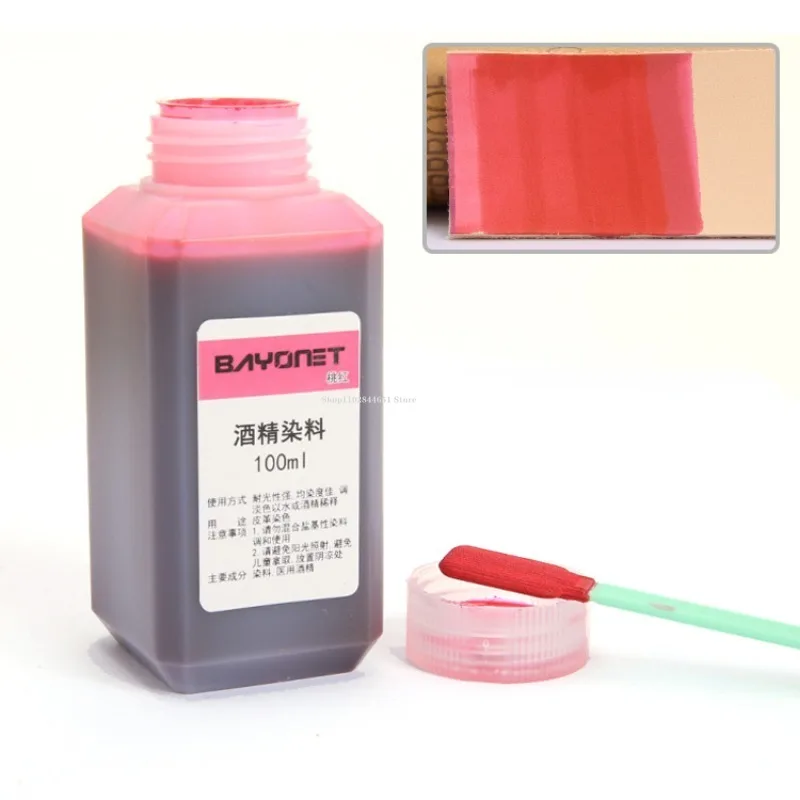 Leather Alcohol Dye 100ml 16 Color Leather Alcohol Dye Can Be Diluted Dyeing Paint DIY Leather Products Vegetable Tanning Repair Refurbished Dyeing
