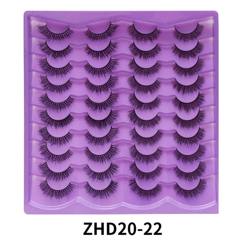 Handmade Eyelashes Fluffy-Mink Lashes Natural Mink-False Eyelashes Makeup Lashes