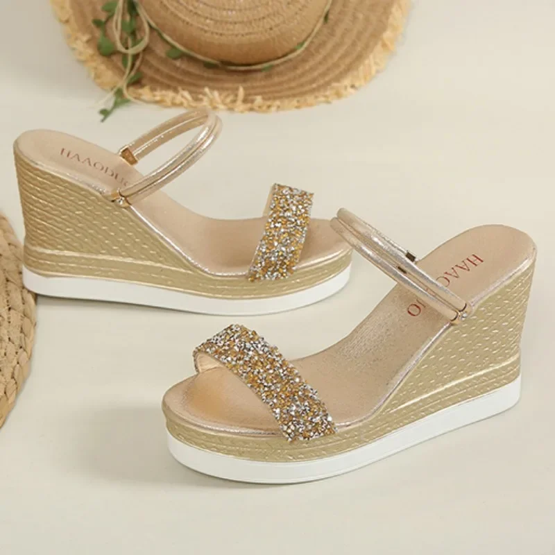 

Wedges Sandals Women Summer Platform Shoes Women High Heels Luxury Designer Sandals Outdoor Beach Woman Shoes Sandalias De Mujer