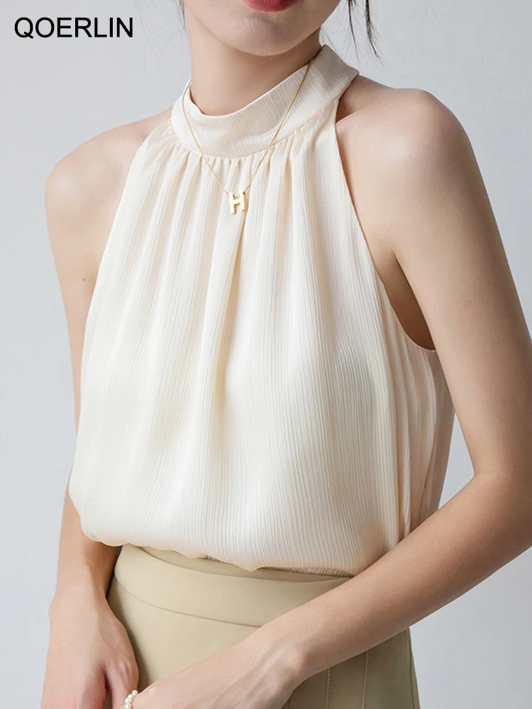 Blusa Cuello Blusa Halter Cuello Halter Blusas De Flores Elegantes