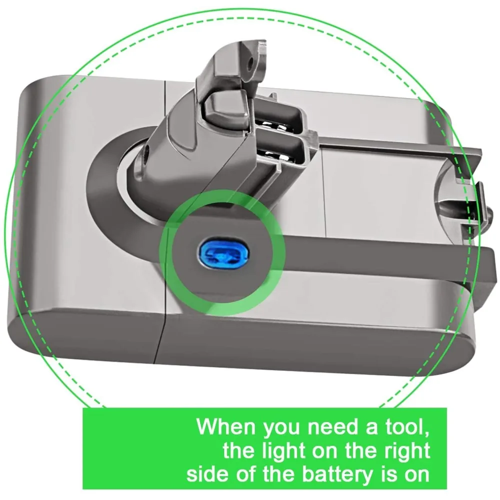 Li-ion交換用バッテリー,dyson掃除機用,掃除機用,2100mah,21.6v,v6
