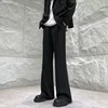 Premium Design Draped Micro Flare Casual Trousers For Men Spring Summer Straight Leg Loose Fit Wide Leg Dragging Long Pants 1