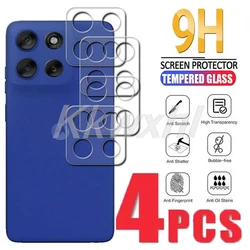 4PCS 9H 3D Camera Lens Tempered Glass Protector Film - Tempered glass (Moto G56)
