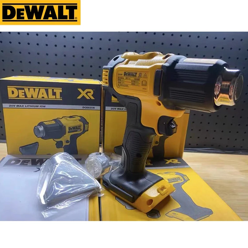 Dewalt 20V Cordless Heat Gun DCE530 Tool Only High Power Welding Thermal Blower  Heat Shrink Wrapping Tool Hot Air Gun Power Tool