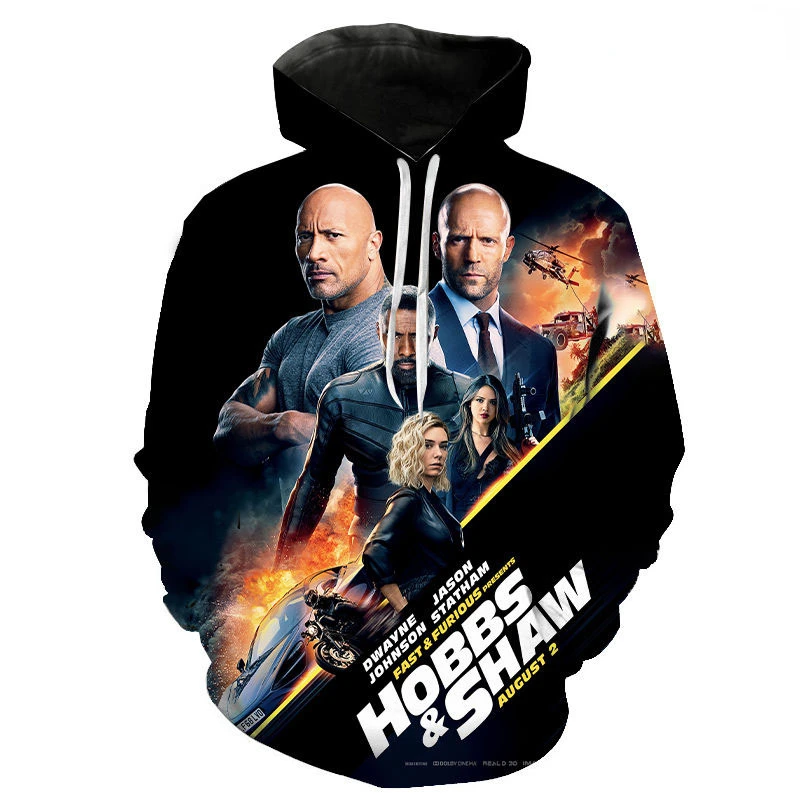 

2023 Fast Furious 3D Print Hoodies Men Women Fashion Casual Printed Winter Autumn Pullover Hoody American Drama Oversized Hoodie