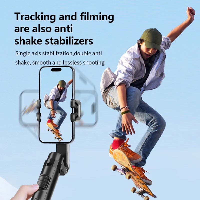 FANGTUOSI AI face tracking Tripod for Smartphone Stabilizer 360 Auto Rotation Follow Gimbal with Remote Selfie tripod For Vlog