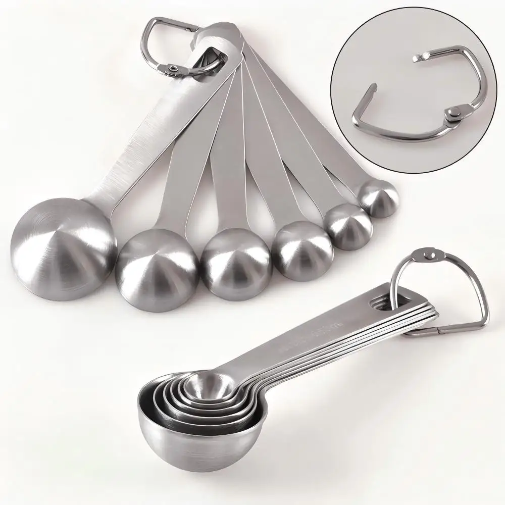 Measuring Spoon Set Stainless Steel Coffee Scoop Spoon Kitchen Gadgets For Cooking & Baking Set Of 6
