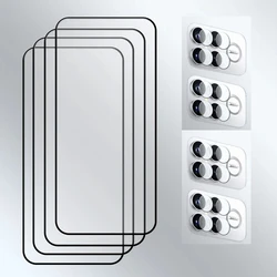 Premium Tempered Glass & Soft Fiber Lens Film - Shockproof & Anti - Scratch Protection - Redmi K90 (4Glass 4Lens)