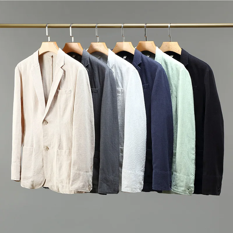 

L-Fat ice silk elastic plus-size suit men thin summer add fat increase high-grade casual suit coat tide sag