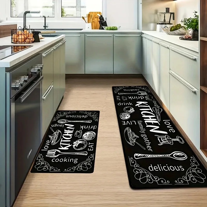 VIKAMA Kitchen Cutlery Knife Fork Theme Mat