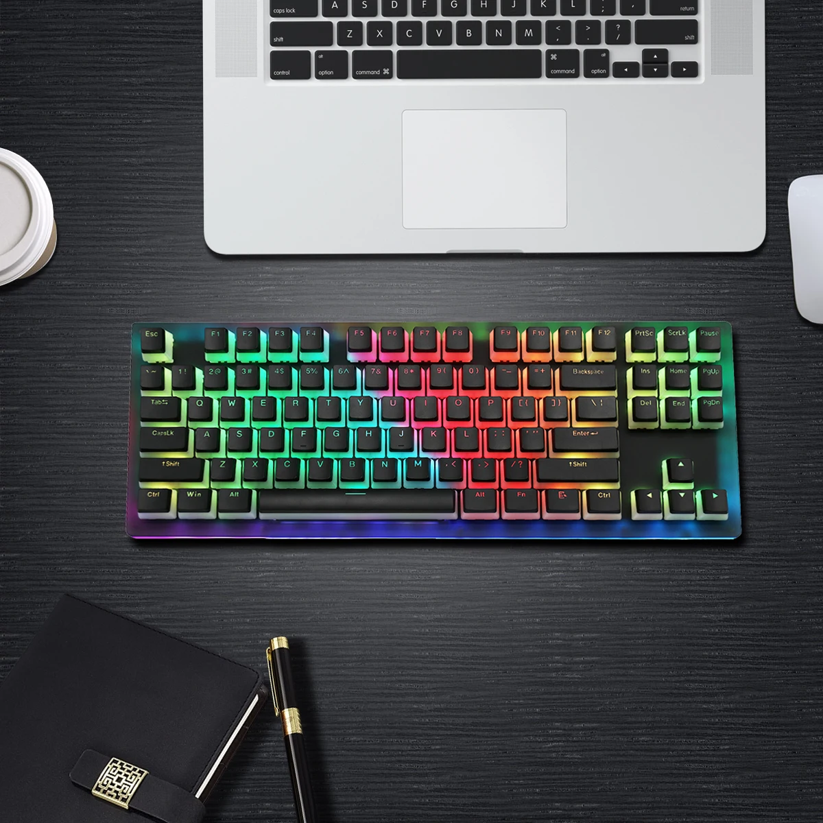 best pc keyboard Womier K87 PRO Mechanical Keyboard Hotswap RGB Backlit 87 Keys Gamer Keyboard with Pudding Keycap Gateron Switch for PC Xbox PS4 computer keyboard computer peripheral