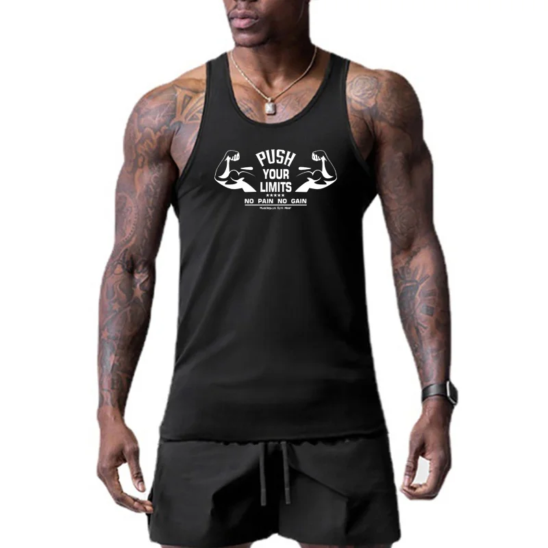 

Casual Mens Muscle Workout Gym Tank Top Mesh Bodybuilding Clothing Korean Version Boxing Quick Dry Fitness Sleeveless Singlets