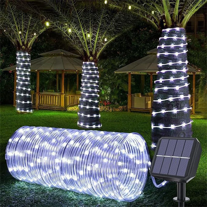 รูปสินค้า LED String Light กันน้ำ ตกแต่งสวน ใช้พลังงานแสงอาทิตย์