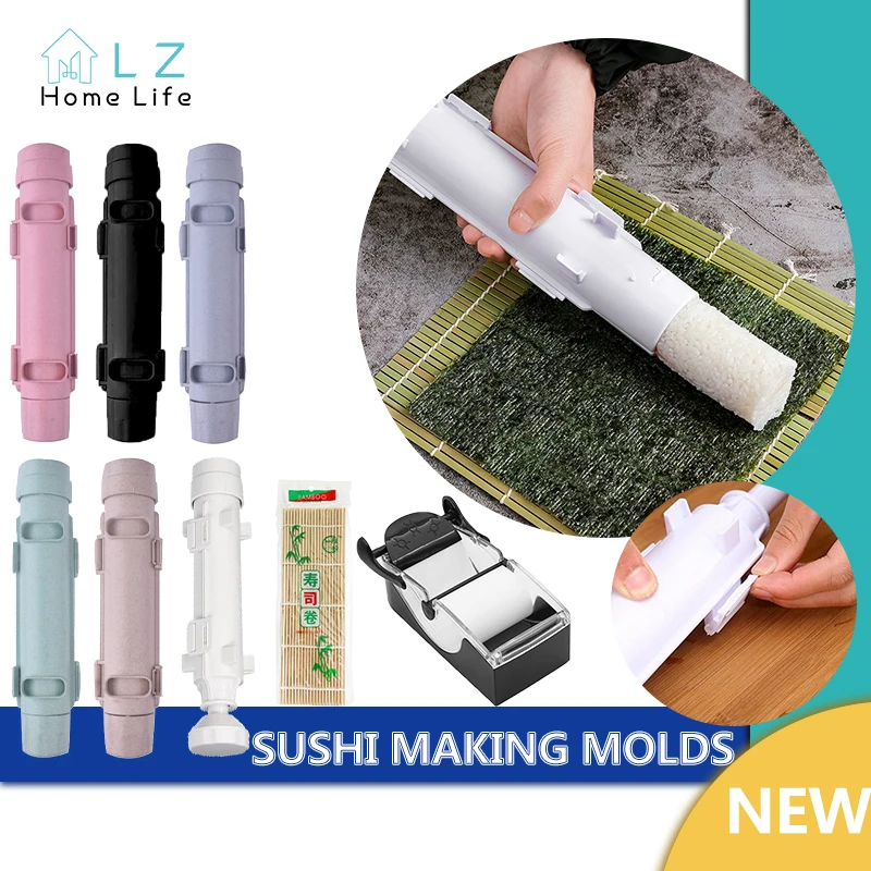 Fai Da Te Sushi Maker Roller Rice Mold Sushi Making Machine Dispositivo Di Laminazione Della Carne Di Verdure Onigiri Mold Sushi Tools Accessori Da Cu