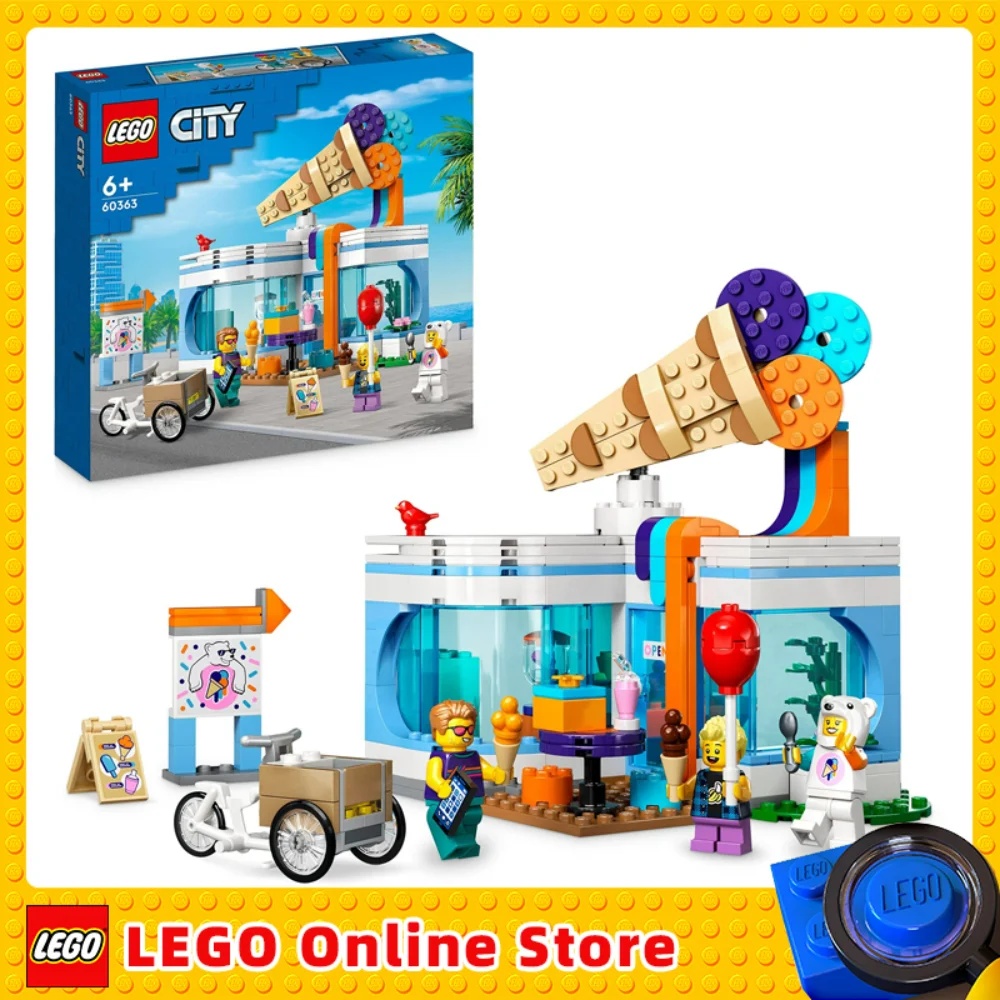 LEGO 60363 City Ice Cream Parlour Toy Shop for Children Set of