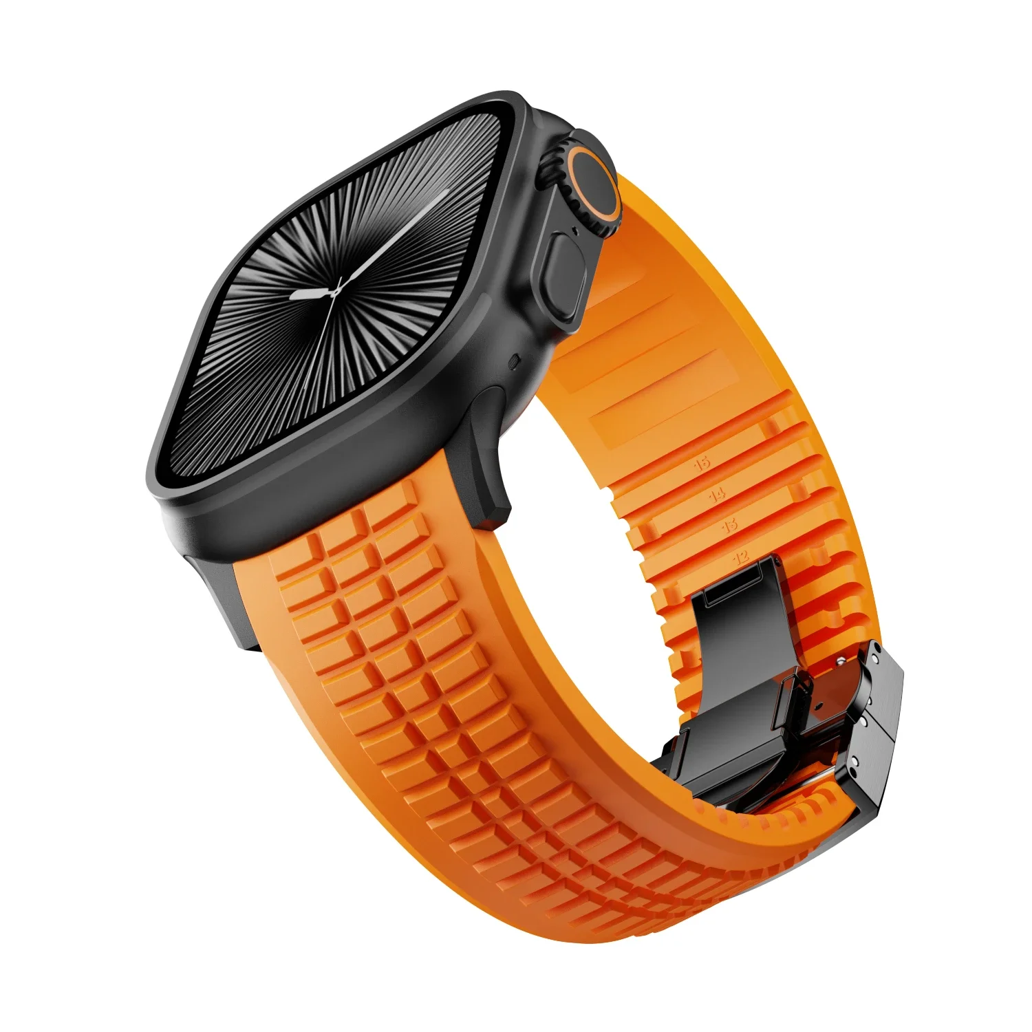 Elegant Rubber Sports Strap - Luxury Bracelet