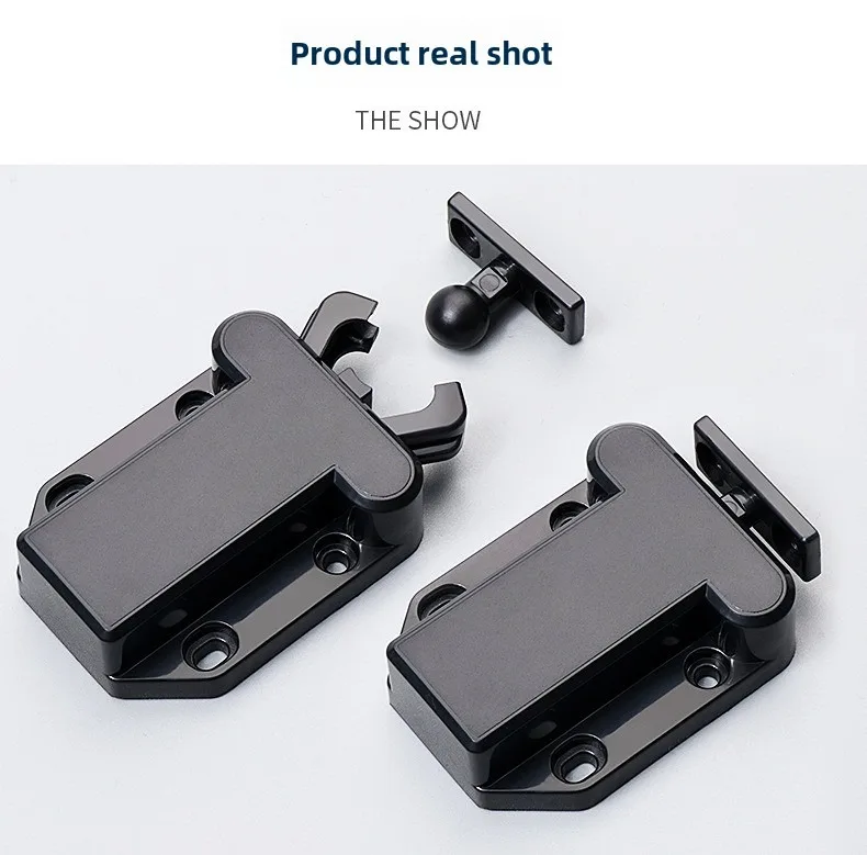 2/4/8 Sets nichtmagnetische Berührungsschlösser für Schranktüren, Push-to-Latch-System und Schrankzubehör mit Schrauben – Detail 8