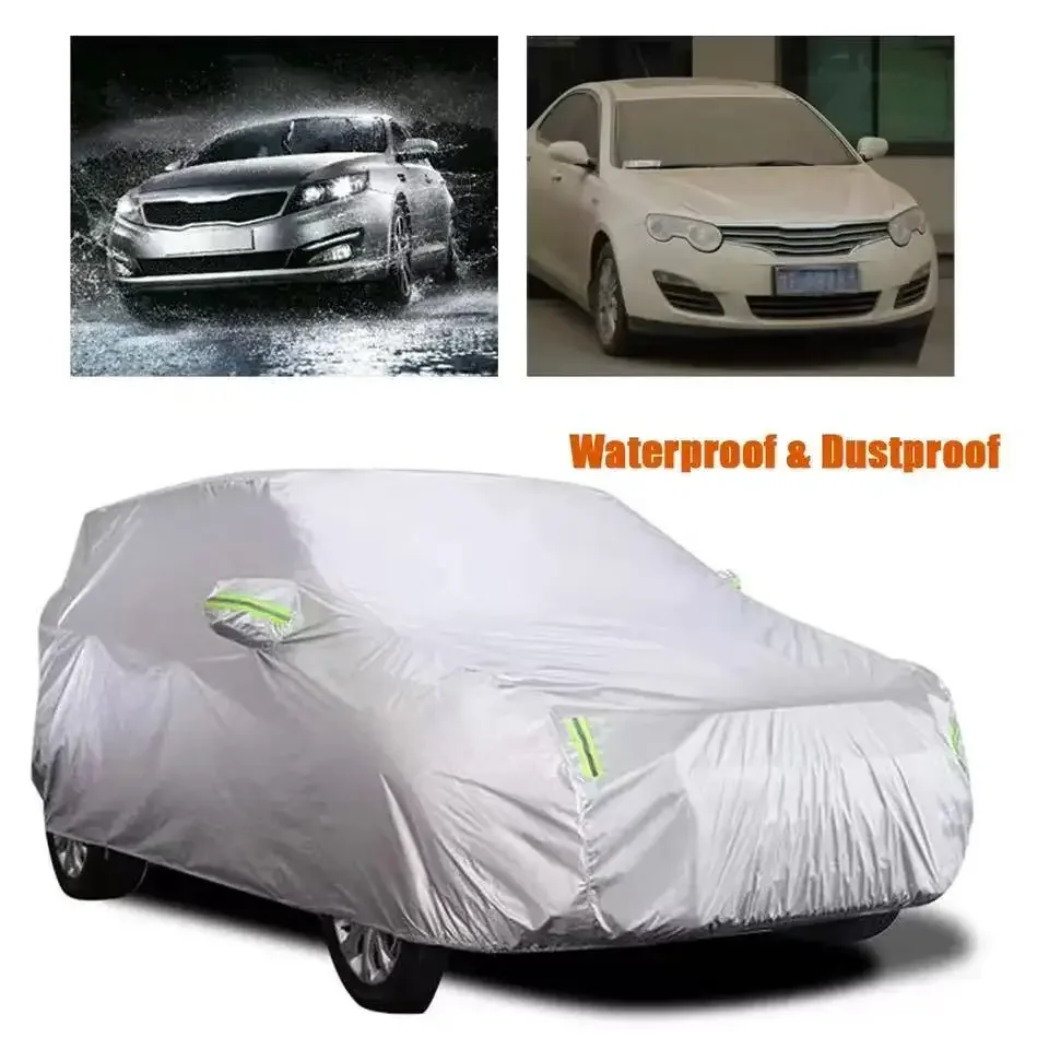 Universal Car Cover Waterproof Dustproof Car Cover UV Protective Car Cover Exterior Snow Protection Covers Car Accessories