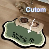  Custom Pet Feeding Mat Cute Shape Dog Diatom Mud Floor Mat Non-Slip Waterproof Home Decoration Dog Feeding Pad 3