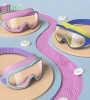 Lunettes de natation pour enfants ; antibuée et anti-ultraviolets ; lunettes de natation grand angle ; lunettes de piscine imperméables pour enfants ; sui 6