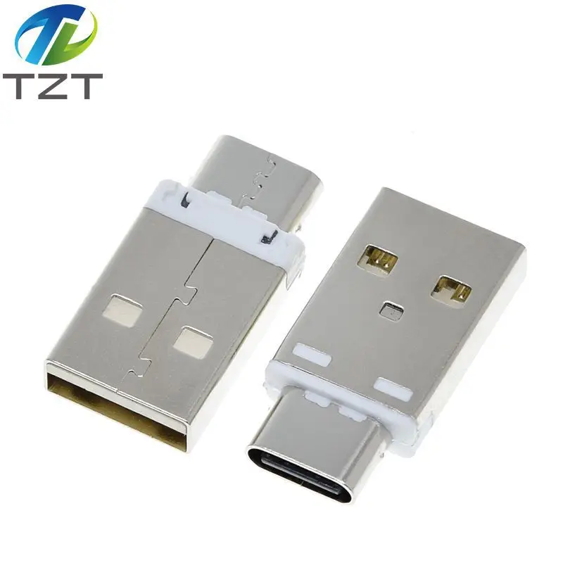 TZT 5A Mini-Konverter Typ A Stecker auf Typ-C Buchse USB 3.1 Steckverbinder Kompatibilität QC4.0 QC3.0 PD Handy-Ladegerät