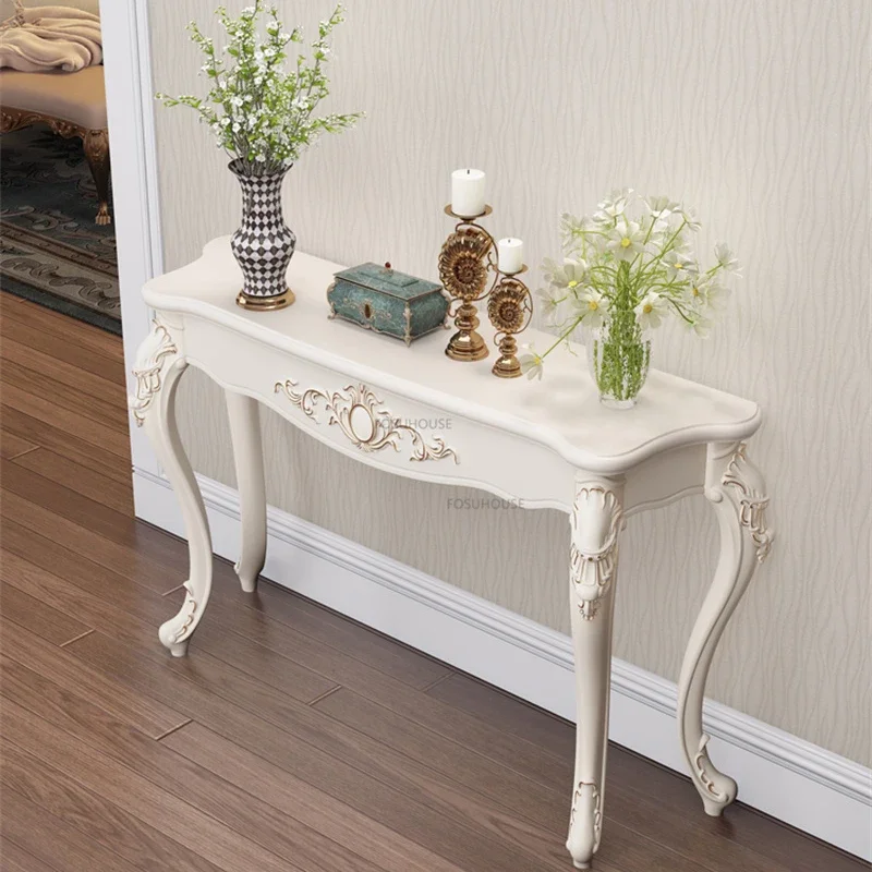 Modern Solid Wood Console Table Living Room Furniture Against The Wall Consol Entrance Table Home Corridor Decoration